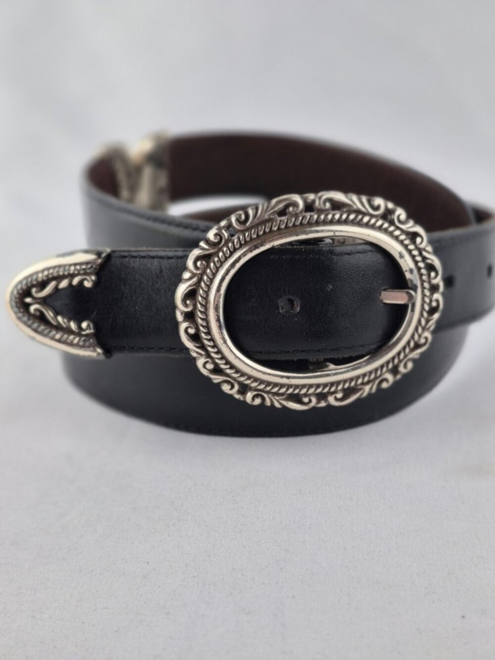 Lake Shore Drive Accessories Western Style Reversible Faux Leather Belt Size L